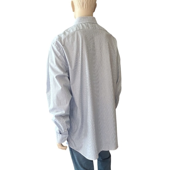 Banana Republic Stripe Dress Shirt Button Front Long Sleeve Cotton XXL Excellent - Picture 4 of 11